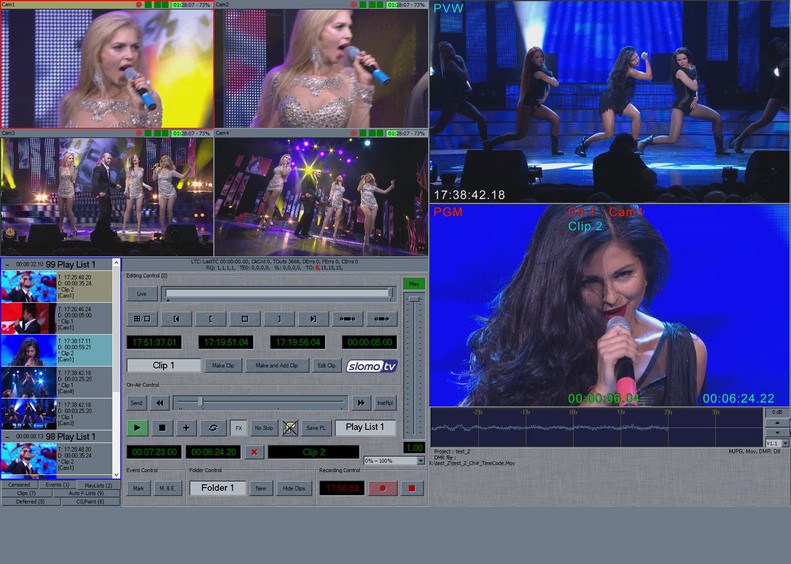 New features of slomo.tv replay systems: simultaneous work with two playlists, including controlling simultaneous playback